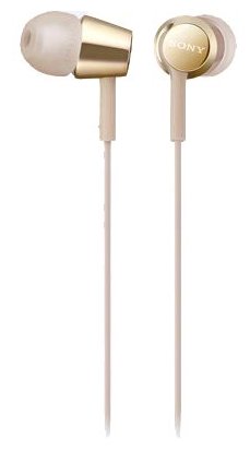 

Проводные наушники Sony MDR-EX155NG, золотистый, MDR-EX155NG