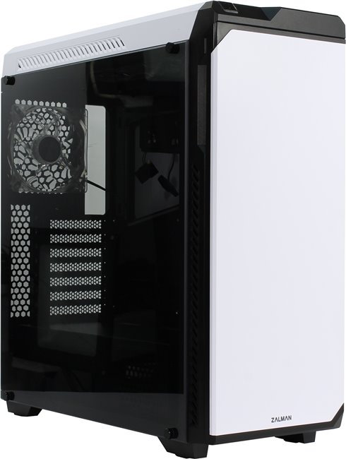 Корпус Zalman Z9 Neo Plus, ATX, Midi-Tower, 2xUSB 3.0, синяя подсветка, белый, без БП