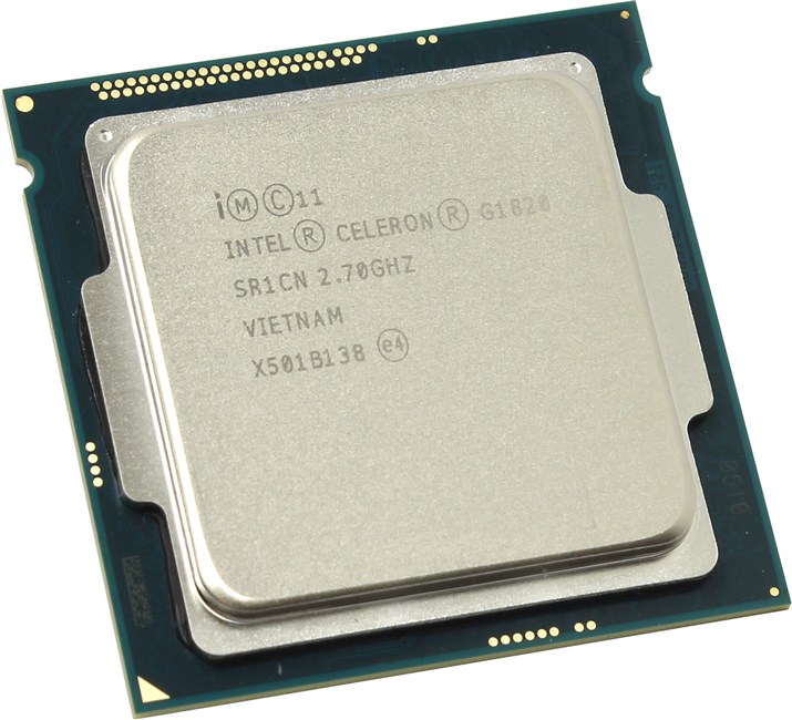 

Процессор Intel Celeron-G1820 Haswell (2013), 2C/2T, 2700MHz 2Mb TDP-53W Socket1150 tray (OEM) (CM8064601483405SR1CN), G1820