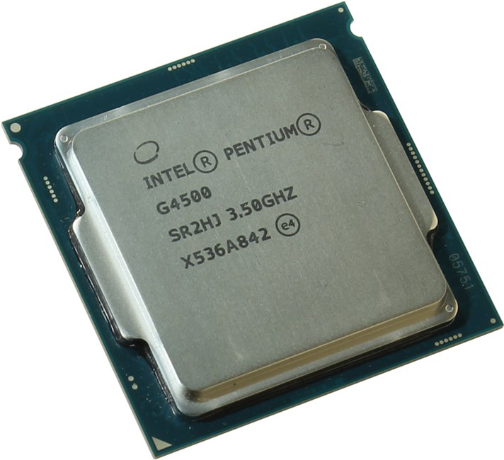 Процессор Intel Pentium-G4500 Skylake (2015), 2C/2T, 3500MHz 3Mb TDP-51W Socket1151 tray (OEM) (CM8066201927319SR2HJ)