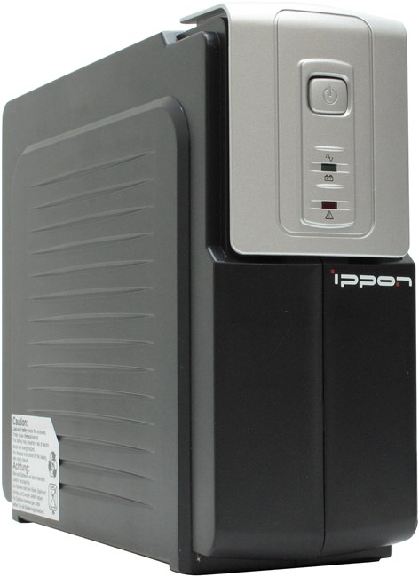 ИБП Ippon Back Office 600, 600 VA, 300 Вт, IEC, розеток - 4, черный (74263)