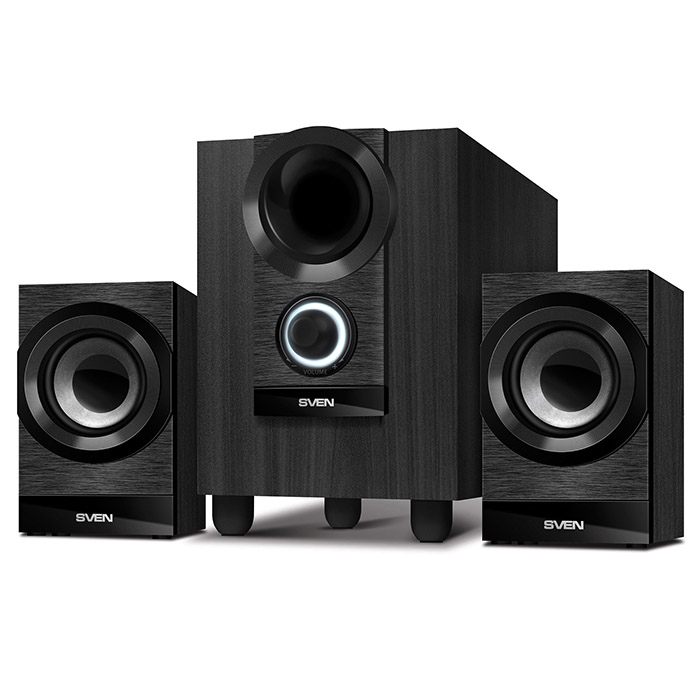 

Акустика 2.1 SVEN MS-150, 15 Вт, черный (SV-014803), MS-150