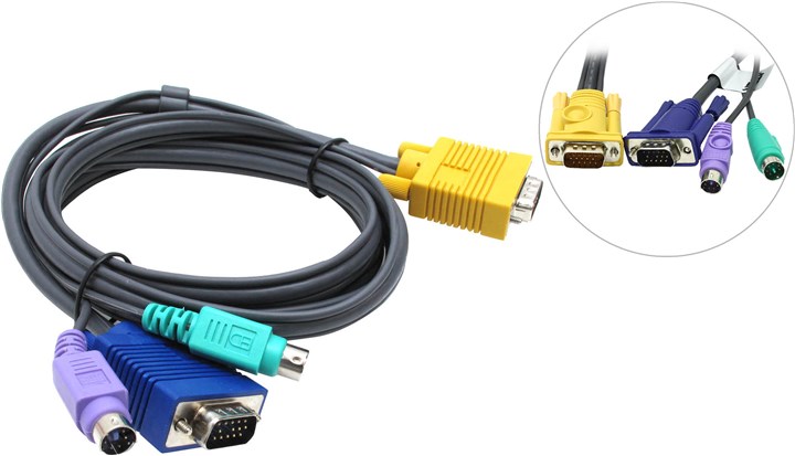 Кабель KVM (КВМ) ATEN 2L-5202P