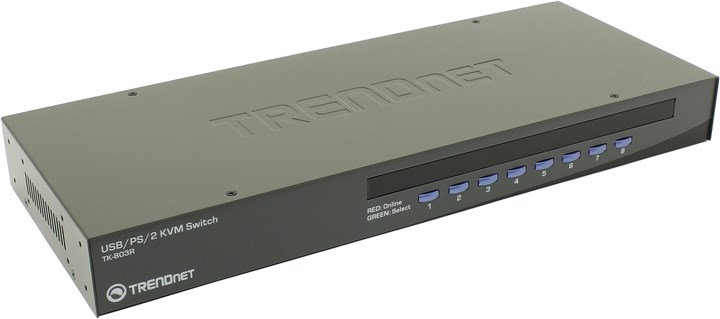 

Коммутатор TRENDnet TK-803R 8-Port USB/PS2 KVM Switch
