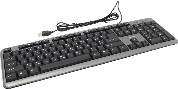 Клавиатура Dialog Standart KS-020U, мембранная, USB, серый