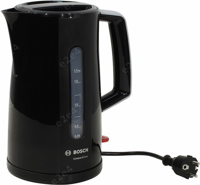 

Чайник Bosch TWK3A013 1.7л. 2400Вт, закрытая спираль, пластик, черный, TWK3A013