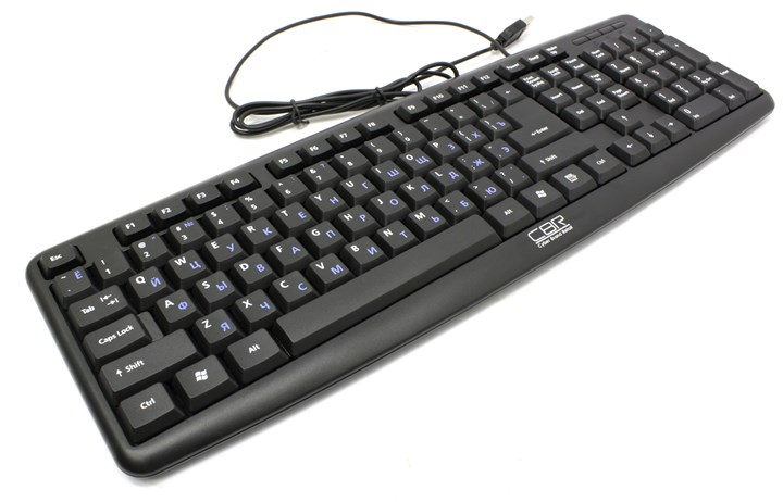 Клавиатура CBR KB 107, USB, черный