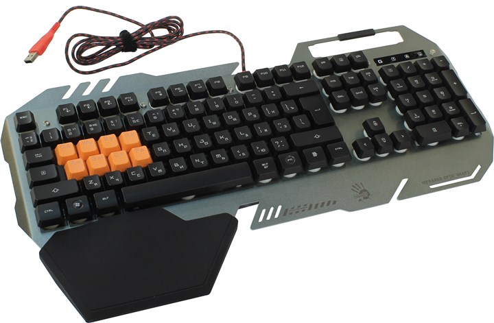 

Клавиатура проводная A4Tech Bloody B418 Black USB, мембранная, подсветка, USB, Bloody B418 Black USB