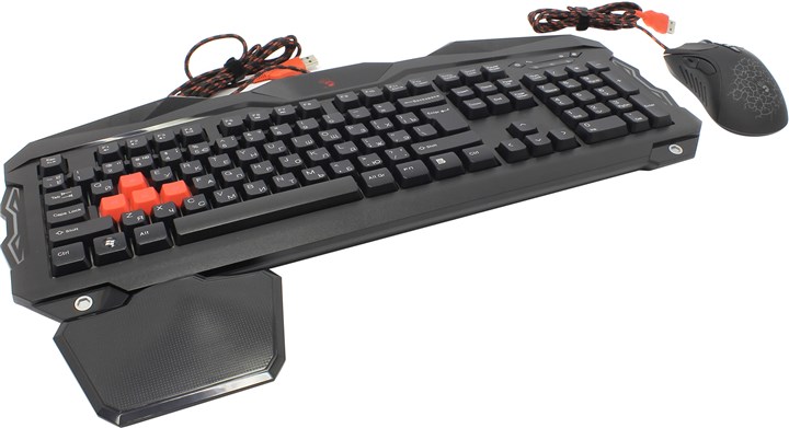 Клавиатура + мышь A4Tech Q2100, USB, черный
