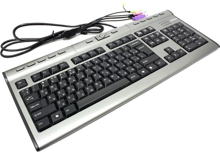 Клавиатура A4Tech KLS-7MUU, USB, серый/черный