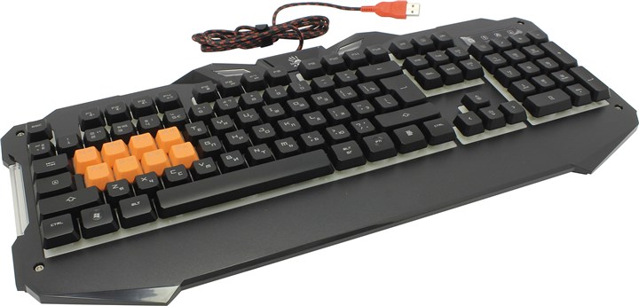 

Клавиатура проводная A4Tech Bloody, подсветка, USB, черный, Bloody