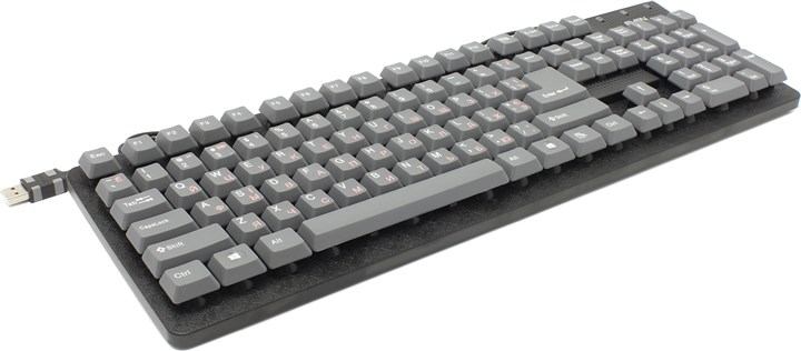 Клавиатура Sven Standard 301, мембранная, USB, серый (SV-03100301UG)