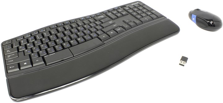 Клавиатура + мышь Microsoft Sculpt Comfort Desktop Black USB, беспроводная, USB, черный