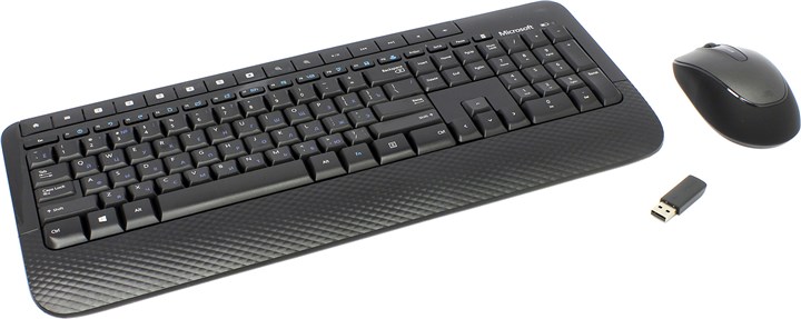 Клавиатура + мышь Microsoft Wireless Desktop 2000 Black USB, беспроводная, USB, черный