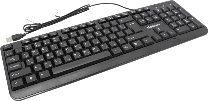 

Клавиатура проводная Defender OfficeMate HM-710 RU Black USB, мембранная, USB, OfficeMate HM-710 RU Black USB