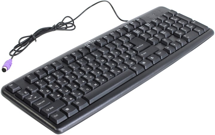 

Клавиатура проводная Oklick 100 M Standard Keyboard Black PS/2, мембранная, PS/2, черный, 100 M Standard Keyboard Black PS/2