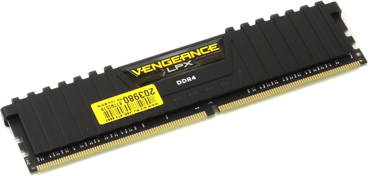 Память DDR4 DIMM 4Gb, 2400MHz Corsair (CMK4GX4M1A2400C14)