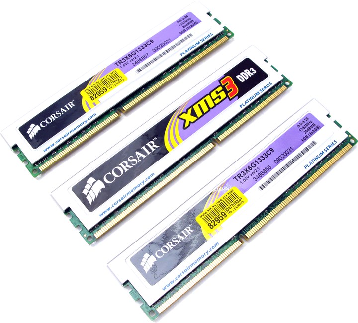 fjerne Sanktion afvisning Комплект памяти DDR3 DIMM, 1333MHz Corsair (TR3X6G1333C9) купить в Тюмени в  интернет-магазине e2e4