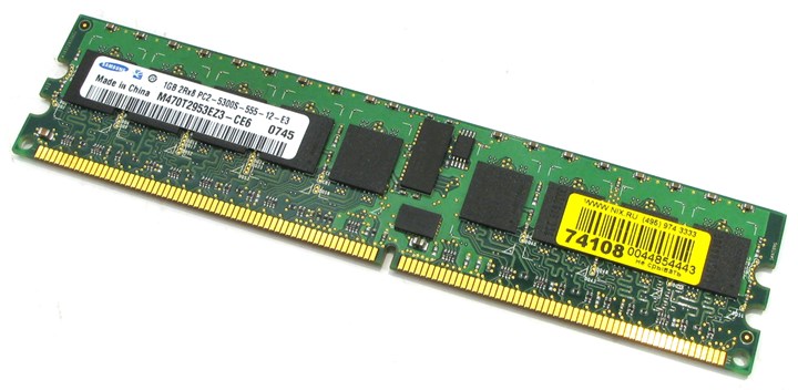 Память DDR2 DIMM 1Gb PC5300 667MHz ECC Registered Samsung Original