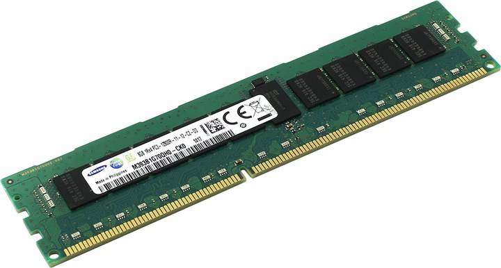 

Память DDR3 RDIMM 8Gb, 1600MHz, CL11, 1.35V, Single Rank, ECC Reg, Samsung (M393B1G70QH0-YK0)