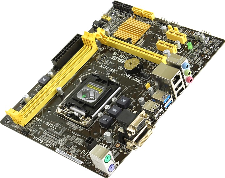 Материнская плата ASUS H81M-E, Socket1150, Intel H81, mATX