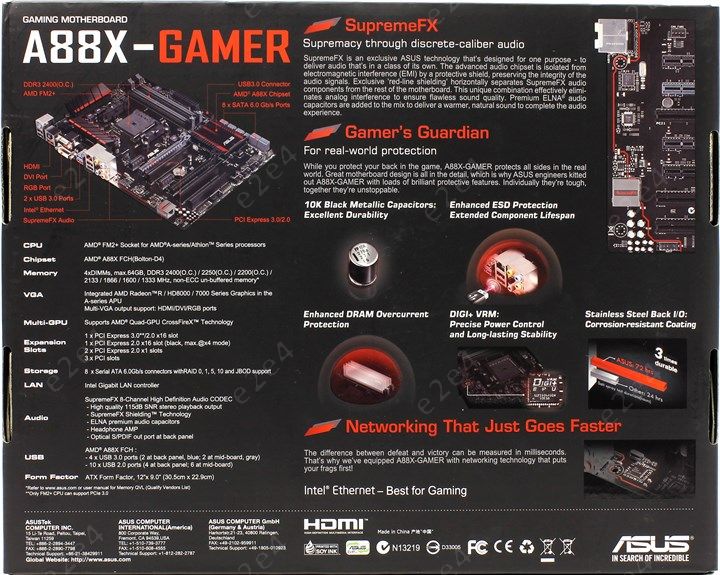 Asus a88x gamer shop