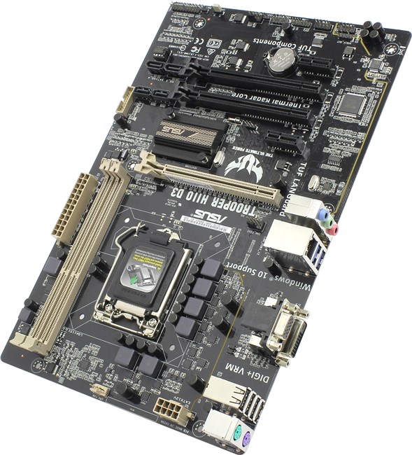 Материнская плата ASUS TROOPER H110 D3, Socket1151, iH110, ATX