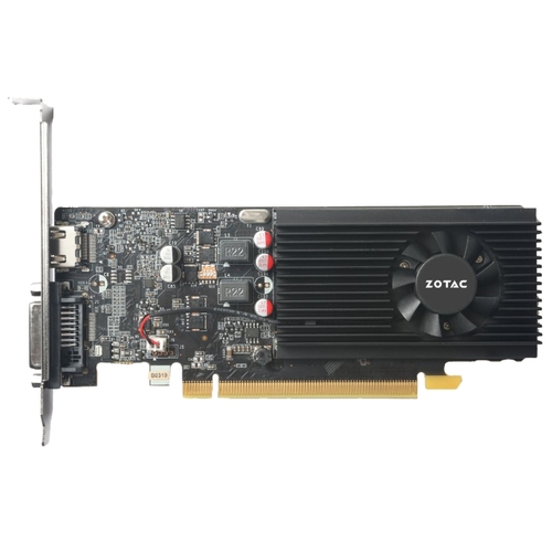 Видеокарта ZOTAC NVIDIA GeForce GT1030 Low Profile, 2Gb DDR5, 64bit, PCI-E, DVI, HDMI, Retail (ZT-P10300A-10L)