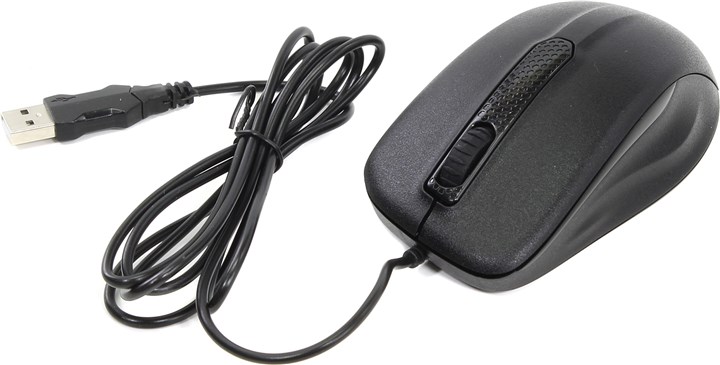 Мышь проводная Oklick 175M Black USB, 1000dpi