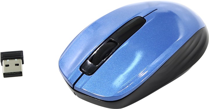 

Мышь беспроводная Oklick 475MW Black-Blue USB, 1200dpi, оптическая светодиодная, USB, синий, 475MW Black-Blue USB