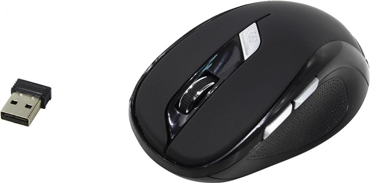 

Мышь беспроводная Oklick 465MW Black USB, 1600dpi, оптическая светодиодная, USB, черный, 465MW Black USB