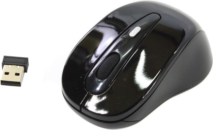 

Мышь беспроводная Oklick 435MW Black USB, 1600dpi, оптическая светодиодная, USB, черный, 435MW Black USB