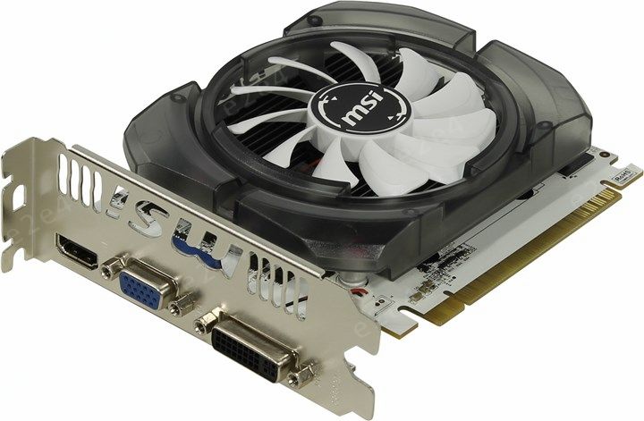 

Видеокарта MSI NVIDIA GeForce GT 730, 4Gb DDR3, 128 бит, PCI-E, VGA, HDMI, DVI Retail (N730-4GD3V2)