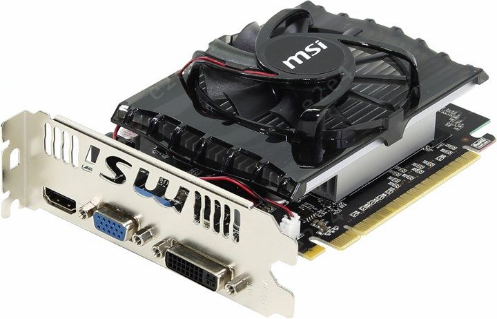 

Видеокарта MSI GF-GT 730, 4Gb DDR3, 128bit, PCI-E, VGA, DVI, HDMI, Retail (N730-4GD3)