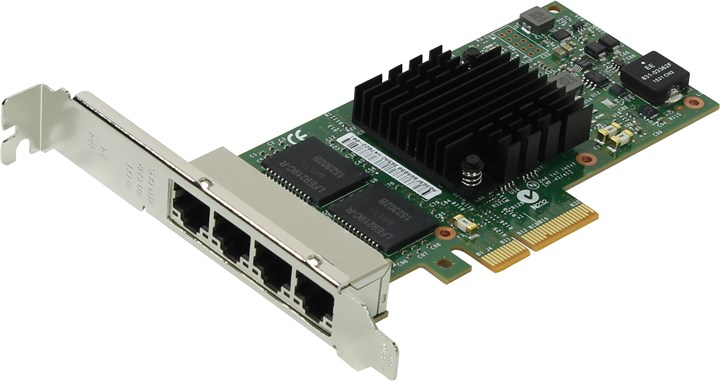 Сетевая карта Intel I350-T4V2, 4xRJ-45, 1 Гб/с