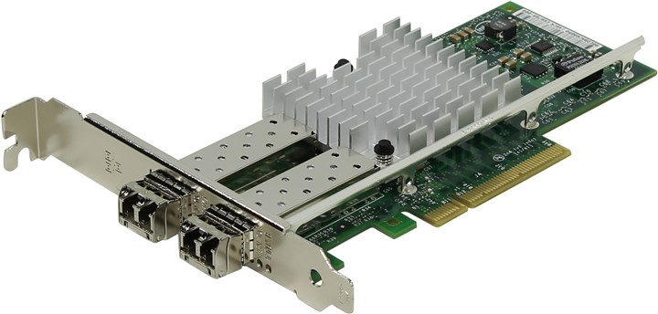 

Сетевая карта Intel X520-SR2, 2xLC Fiber, 10 Гб/с, PCI-Ex8, Bulk (E10G42BFSRBLK 927247), X520-SR2