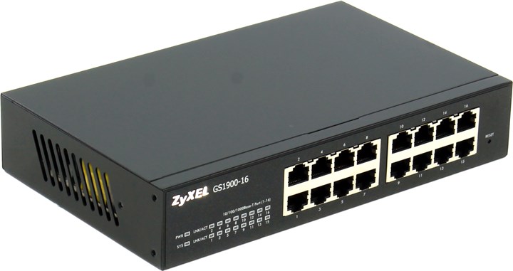 

Коммутатор ZYXEL GS1900-16 16-Ports 10/100/1000Mbps, GS1900-16