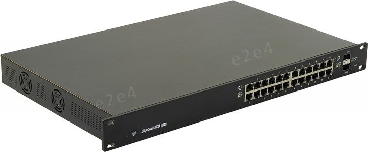 

Коммутатор Ubiquiti EdgeSwitch ES-24-250W, управляемый, кол-во портов: 24x1 Гбит/с, SFP 2x1 Гбит/с, установка в стойку, PoE: 24x30Вт (макс. 250Вт) (ES-24-250W EU), EdgeSwitch ES-24-250W