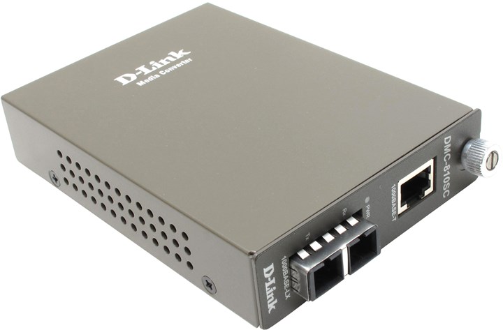 Медиаконвертер D-Link DMC-810SC, RJ-45, SC