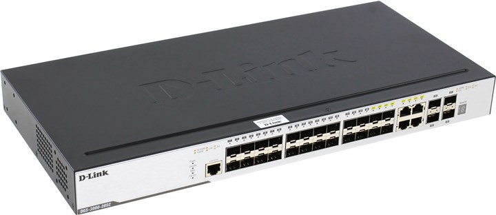 

Коммутатор D-link DGS-3000-28SC, управляемый, кол-во портов: 4x1 Гбит/с combo RJ-45/SFP 24x1 Гбит/с, кол-во SFP/uplink: SFP+ 4x10 Гбит/с, установка в стойку (DGS-3000-28SC/A1A), DGS-3000-28SC