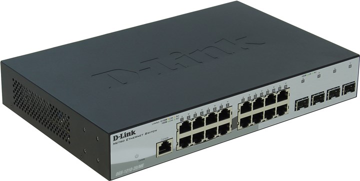 

Коммутатор D-link DGS-1210-20/ME, управляемый, кол-во портов: 16x1 Гбит/с, кол-во SFP/uplink: SFP 4x1 Гбит/с, установка в стойку (DGS-1210-20/ME/A1A), DGS-1210-20/ME
