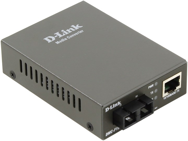 Медиаконвертер D-Link DMC-F15SC, RJ-45, SC