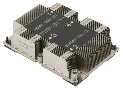 

Радиатор Supermicro, Socket 3647 Narrow ILM, 1U Passive, (SNK-P0067PS)