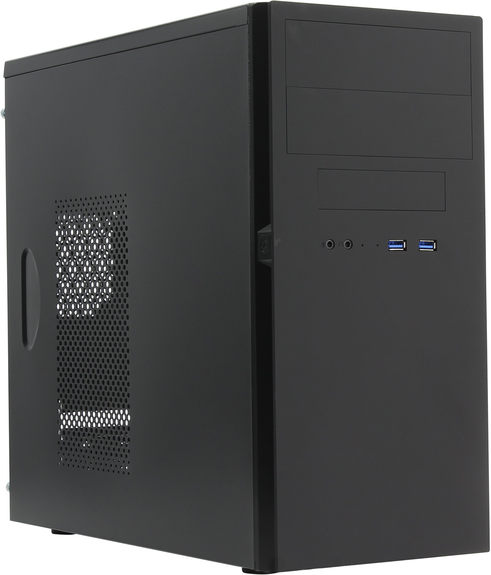 

Корпус Powerman ES725, mATX, Mini-Tower, черный, без БП (6120640), ES725