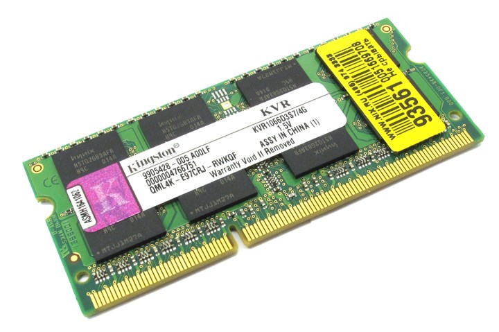 Память DDR3 SODIMM 4Gb, 1066MHz Kingston (KVR1066D3S7/4G)