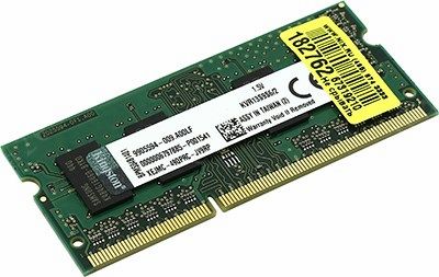 

Память DDR3 SODIMM 2Gb, 1333MHz, CL9, 1.5V Kingston Value Ram (KVR13S9S6/2), KVR13S9S6/2