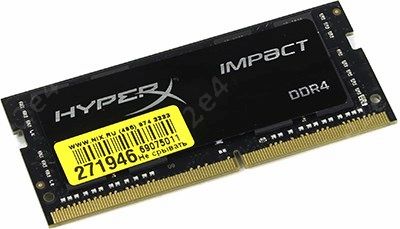 Память DDR4 SODIMM 8Gb, 2400MHz Kingston (HX424S14IB/8)