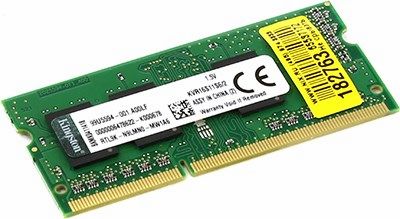 

Память DDR3 SODIMM 2Gb, 1600MHz, CL11, 1.5 В, Kingston, ValueRAM (KVR16S11S6/2), KVR16S11S6/2