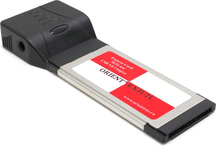 Контроллер USB 3.0 Orient EX3U2L, внешние порты: 2xUSB 3.0, ExpressCard, OEM