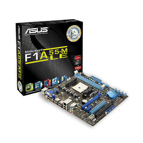 Материнская плата ASUS F1A55-M LE, SocketFM1, AMD A55E, mATX